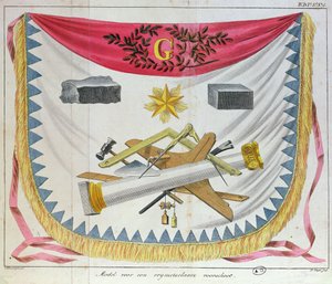 Un delantal masónico, 1826